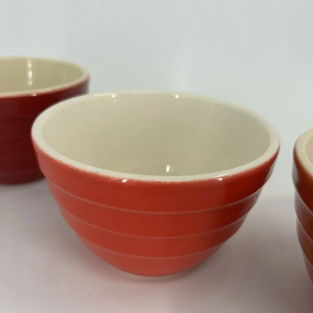 Vintage Crate & Barrel Parker Ribbed Beehive Bowl Set of 6 Retired Fast Shipping